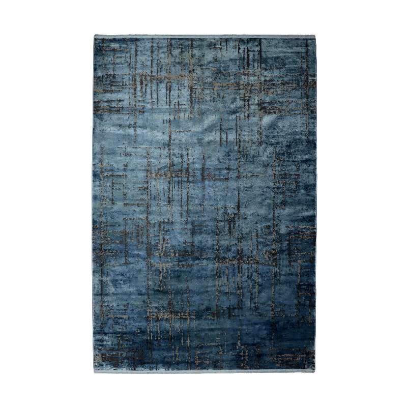 Teal Sage Part Silk Alta Rug 230 × 160 cm