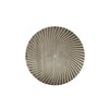 Ivory & Silver Part Silk Modern Round Rug 250 × 250 cm