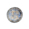 Royal Blue & Grey Part Silk Modern Round Rug 300 × 300 cm
