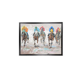 Wakaba Mutheki Horse Racing Oil Painting 120 × 90 cm