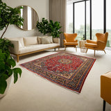 Red Persian Khorasan Rug Refurbished Collection 387 × 288 cm