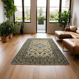 Neutral Persian Kashan Rug Refurbished Collection 334 × 231 cm