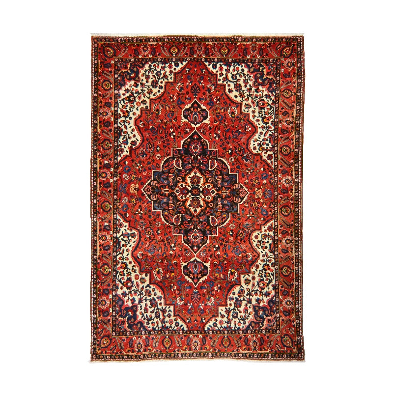 Red Persian Bakhtiar Rug Refurbished Collection 365 × 265 cm