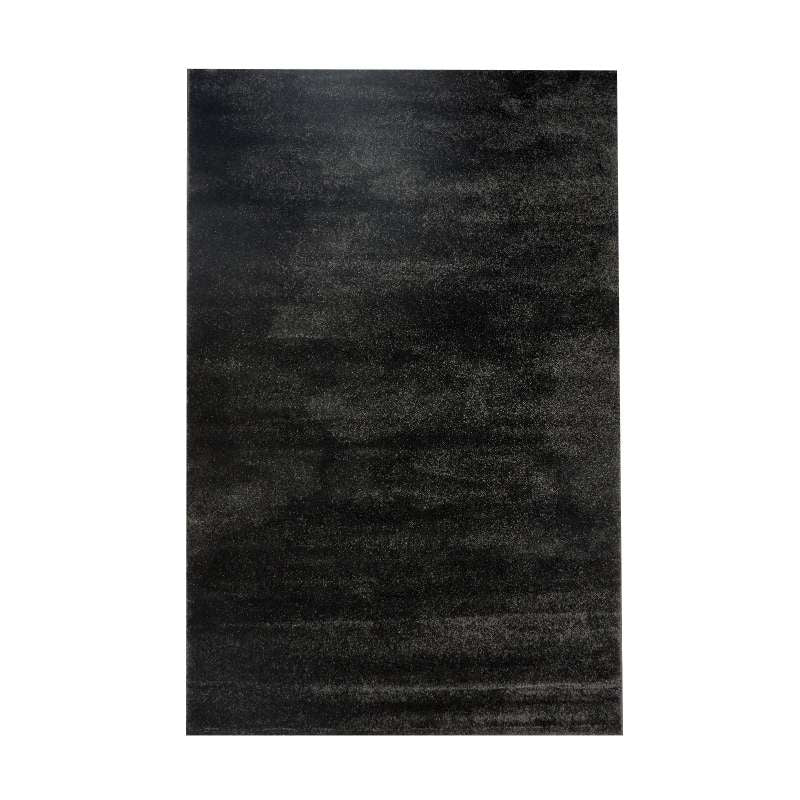 Modern Plush Pile Rugs In Dark Grey Pianura Collection