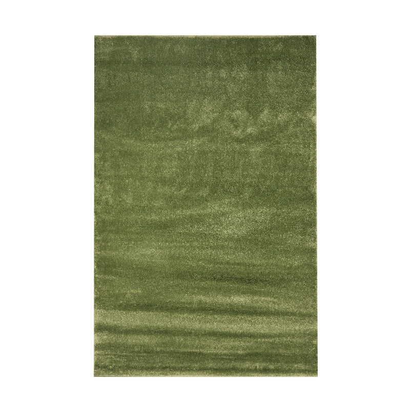 Modern Plush Pile Rugs In Green Pianura Collection