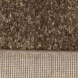 Modern Plush Pile Rugs In Brown Pianura Collection