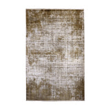Antique Gold & Ivory Gilded Abstract Rug Design 290 × 200 cm