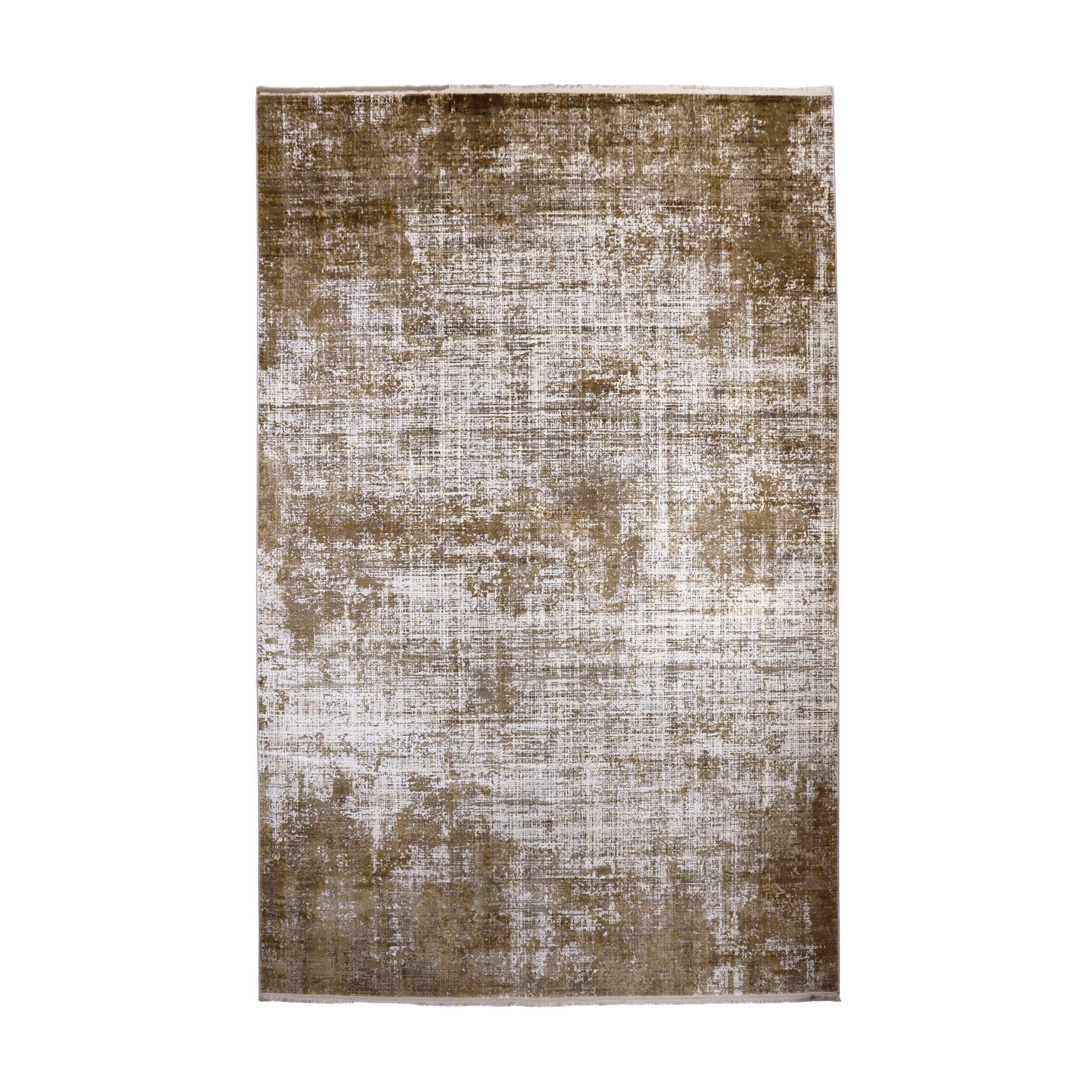 Antique Gold & Ivory Gilded Abstract Rug Design 290 × 200 cm
