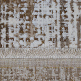 Antique Gold & Ivory Gilded Abstract Rug Design 290 × 200 cm