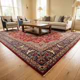 Refurbished Handmade Persian Najaf Abad Rug 370 × 273 cm