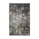 Ivory & Grey Abstract Distressed Rug Design 230x160cm