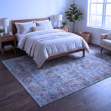 Grey & Rust Distressed Persian Rug Design 230x160cm - photo 2
