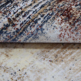 Ivory & Navy Abstract Distressed Rug Design 230x160cm - photo 4