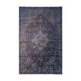 Navy Blue & Gold Distressed Persian Rug Design 230 × 160 cm