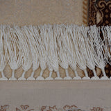 Cream & Brown Persian Paisley Border Rug Design 230 × 160 cm
