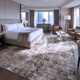 Beige & Ivory Abstract Distressed Rug Design 290x200cm - photo 2
