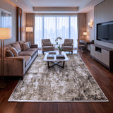 Beige & Ivory Abstract Distressed Rug Design 290x200cm - photo 3