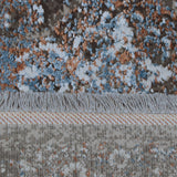 Taupe Grey, Blue & Rust Distressed Tribal Rug Design 290x200cm - photo 4