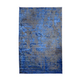 Blue & Grey Abstract Distressed Rug Design 290x200cm