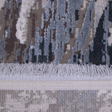 Taupe Grey & Charcoal Abstract Botanical Rug Design 290x200cm - photo 4
