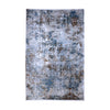 Blue, Grey & Rust Abstract Distressed Rug Design 290 × 200 cm