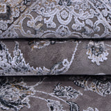 Grey & Ivory Persian-Inspired Floral Rug Design 290 × 200 cm
