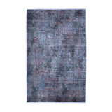 Multi-coloured Grey & Blue Distressed Persian Rug Design 290x200cm