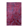 Berry Red & Blue-Grey Abstract Flow Rug Design 290 × 200 cm