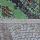 Lime Green & Grey Abstract Organic Rug Design 290x200cm - photo 5