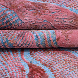 Burgundy & Teal Blue Abstract Rug Design 290x200cm - photo 3