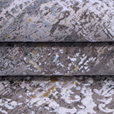 Charcoal Grey & Ivory Distressed Persian-Inspired Rug Design 290 × 200 cm
