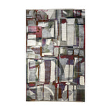 Multi-Coloured Ivory Abstract Rug Design 290x200cm