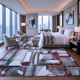 Multi-Coloured Ivory Abstract Rug Design 290x200cm - photo 3