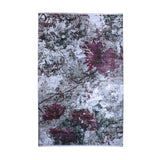 Grey & Blush Abstract Floral Rug Design 290x200cm