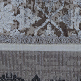 Charcoal & Silver Grey Distressed Rug Design 290x200cm - photo 4