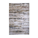 Ivory & Navy Abstract Distressed Rug Design 290 × 200 cm
