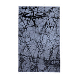 Grey & Black Fractured Abstract Rug Design 290 × 200 cm