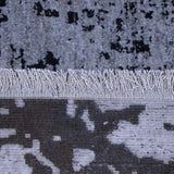 Grey & Black Fractured Abstract Rug Design 290 × 200 cm