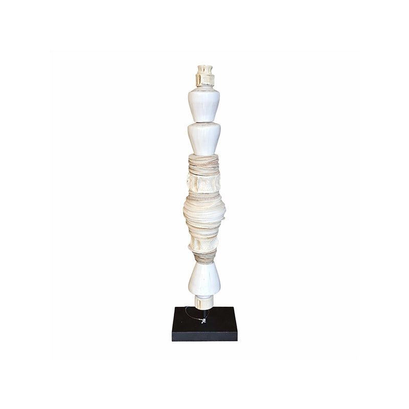 Shells On Lamp Stand 9 × 9 × 48 cm