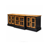 Chinese Wood Plasma Tv Stand Black & Walnut Finish 190 × 50 × 65 cm