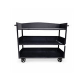 Butler Trolley Black Metal Finish 130 × 44 × 96 cm
