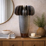 Bronze Metallic Sculptural Ceramic Statement Vases (S/M/L)