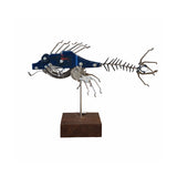 Blue Fish Novelist Coastal Sculptur 55 × 35 cm