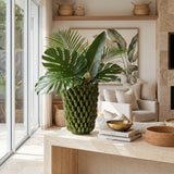 Tropical Green Banana Ceramic Vase 32 × 32 × 42 cm