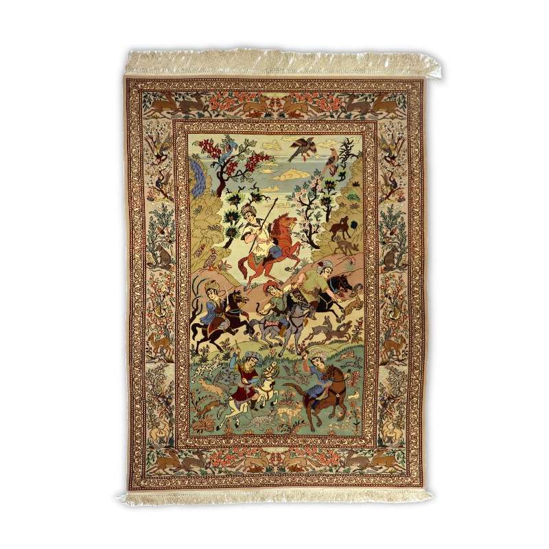 Antique Esfahan Rug 223 × 140 cm
