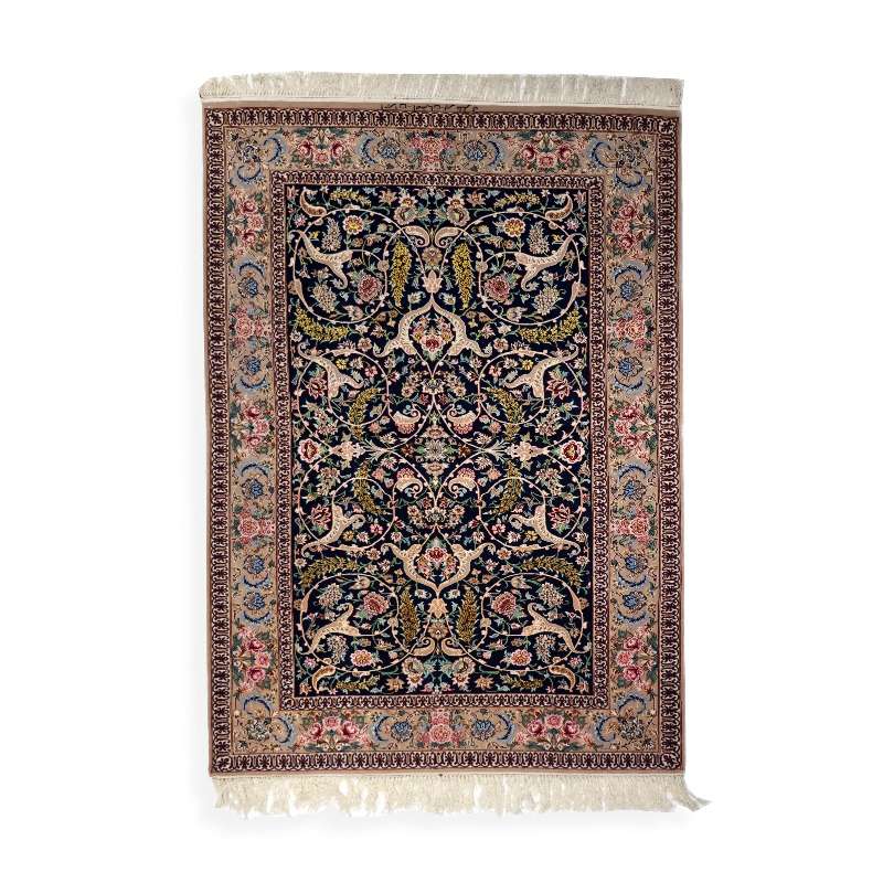 Antique Esfahan Rug 201 × 129 cm