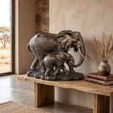 Zawadi Akilah Elephant & Young Sculpture 29 × 44 cm - photo 2