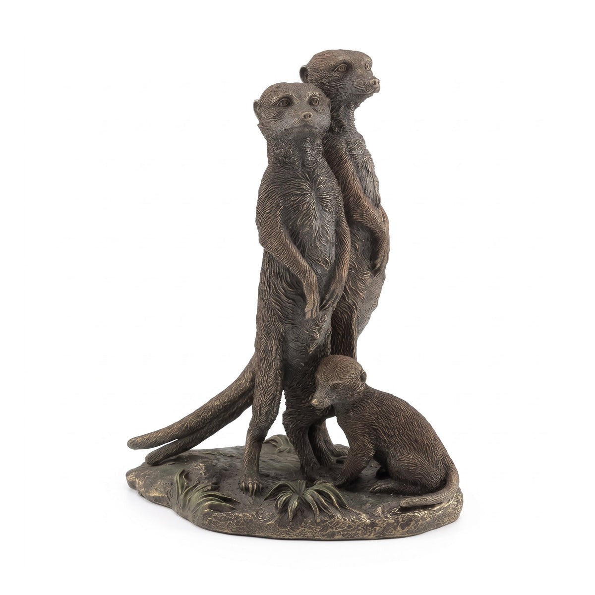Zawadi Meerkat Family Sculpture 22 × 17 cm