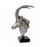 Zawadi Textured Sable Head on Marble Base 47 cm H