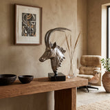 Zawadi Textured Sable Head on Marble Base 47 cm H - photo 2